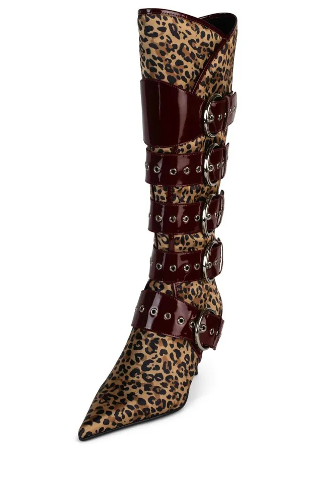 Women Jeffrey Campbell Knee High SeatbeltF