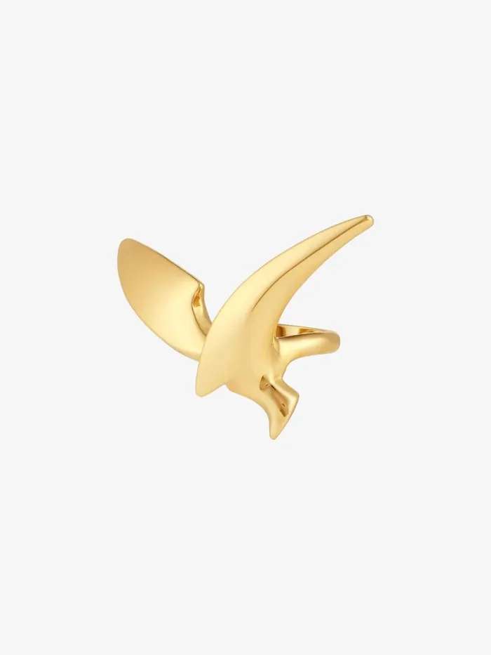 Women Jewelry Givenchy Bird Ring In Metal Golden Yellow Women Jewelry Givenchy Bird Ring In Metal Golden Yellow