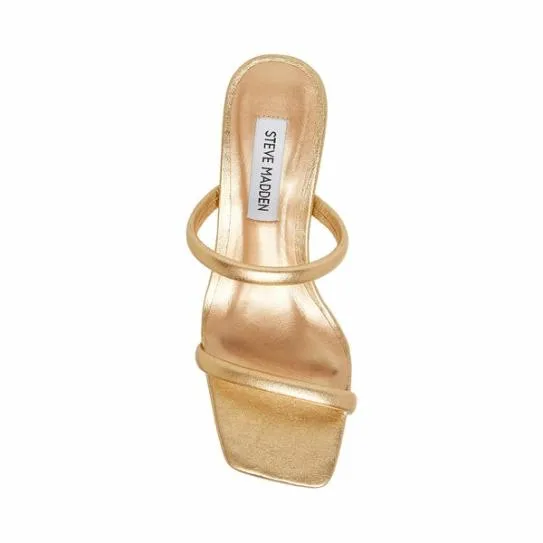 Women JOY GOLD LEATHER Gold Leather Steve Madden Heels Women JOY GOLD LEATHER Gold Leather Steve Madden Heels