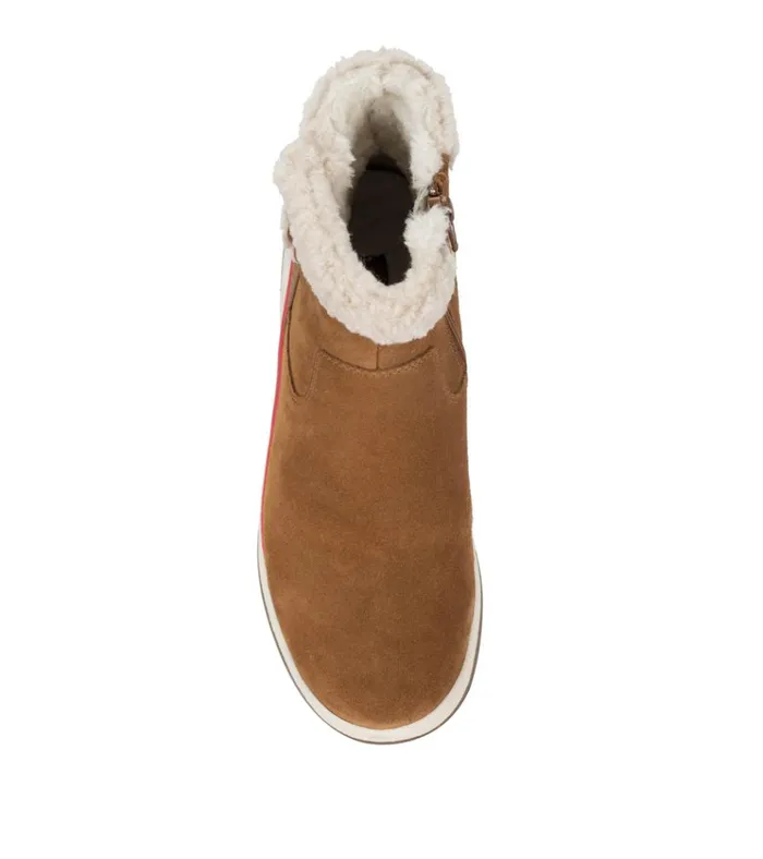 Women Kalina Cold Weather Bootie Cognac Suede Baretraps Cold Weather Boots