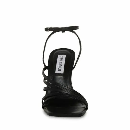 Women KAMILA BLACK LEATHER Black Leather Steve Madden Heels Women KAMILA BLACK LEATHER Black Leather Steve Madden Heels