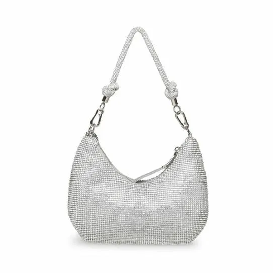 Women KAYA BAG SILVER Silver Steve Madden Shoulder Bags Women KAYA BAG SILVER Silver Steve Madden Shoulder Bags