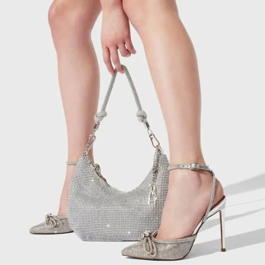 Women KAYA BAG SILVER Silver Steve Madden Shoulder Bags Women KAYA BAG SILVER Silver Steve Madden Shoulder Bags