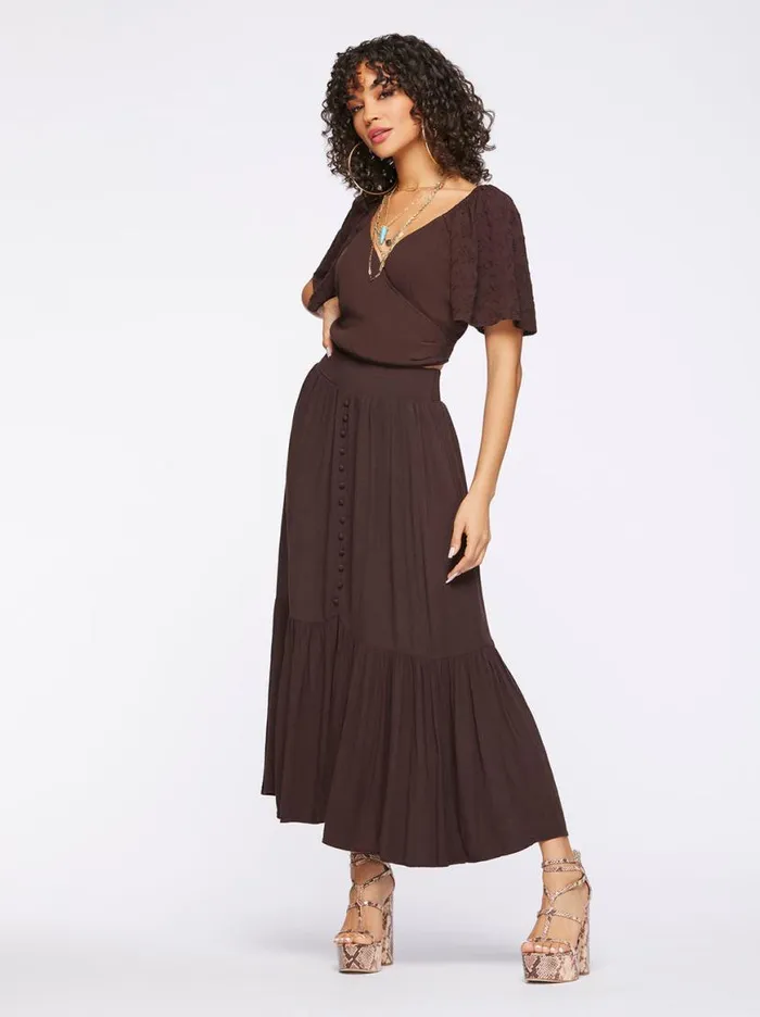 Women Kelsie Skirt In Coffee Jessica Simpson Bottoms