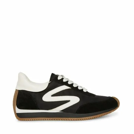 Women KENNIE BLACKWHITE Black White Steve Madden Sneakers