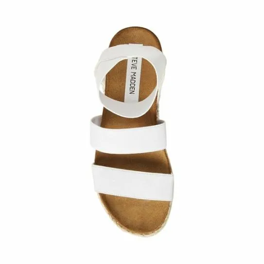 Women KIMMIE WHITE White Steve Madden Sandals Women KIMMIE WHITE White Steve Madden Sandals