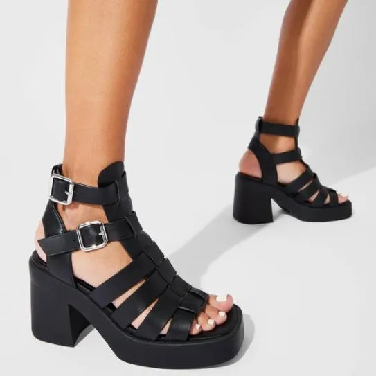 Women KIONA BLACK LEATHER Black Leather Steve Madden Sandals Women KIONA BLACK LEATHER Black Leather Steve Madden Sandals