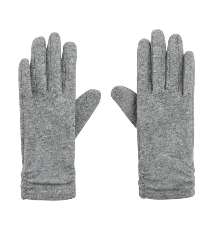 Women Knitted Gloves 8211 Light Grey Promod Hats And Gloves