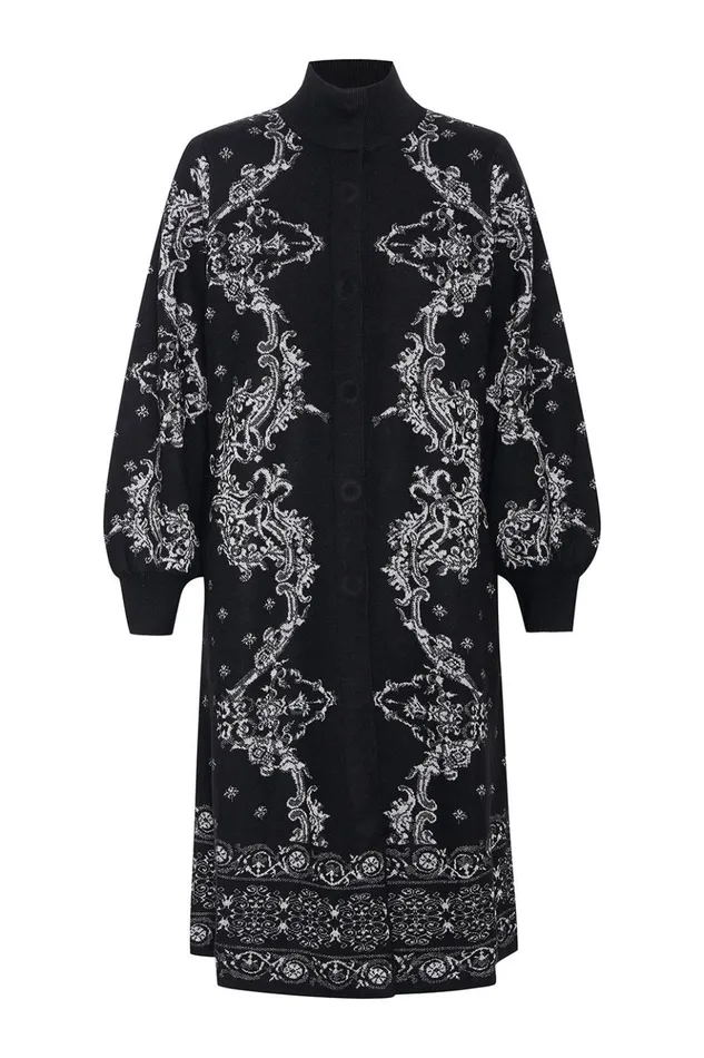 Women Knitwear Camilla ALine Coat Dust Her Off