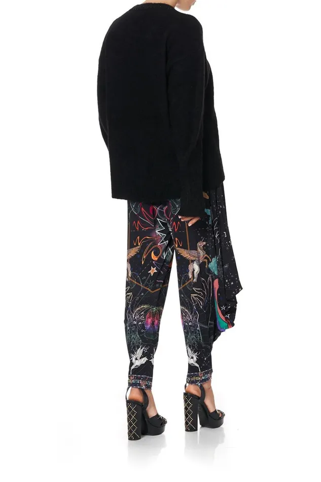 Women Knitwear Camilla Crew Neck Jumper With Split Sleeve Moonlit Musings