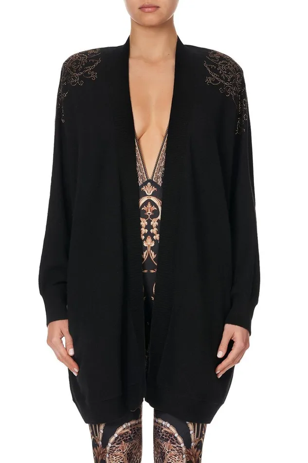 Women Knitwear Camilla Dolman Shoulder Pad Cardigan Studio 54
