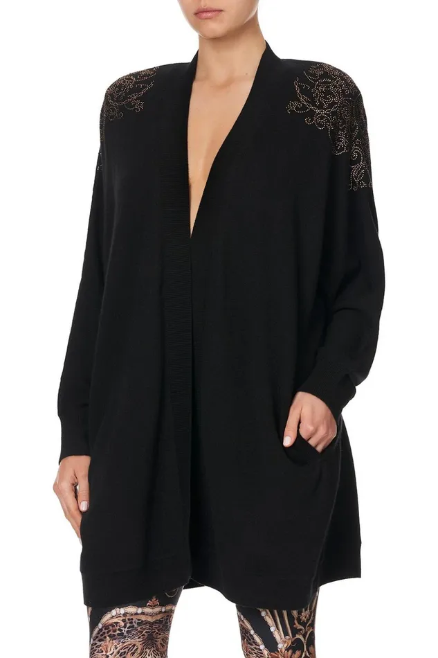 Women Knitwear Camilla Dolman Shoulder Pad Cardigan Studio 54
