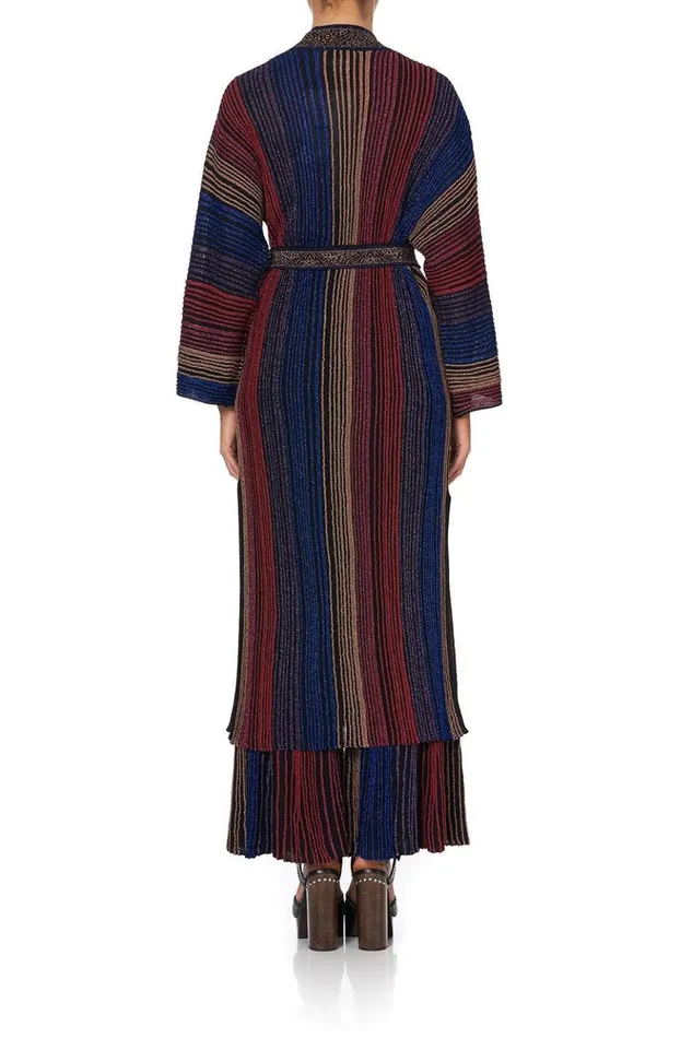 Women Knitwear Camilla Metallic Knit Cardi With Tie Folk River