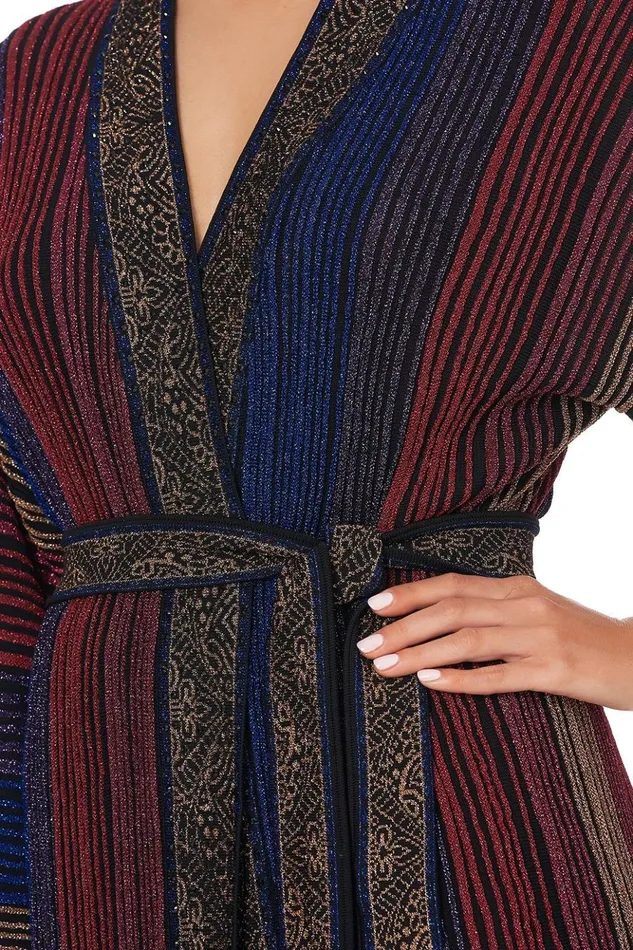 Women Knitwear Camilla Metallic Knit Cardi With Tie Folk River