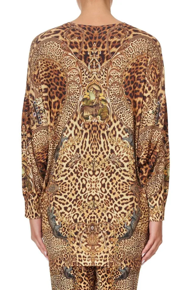 Women Knitwear Camilla Oversized Drop Shoulder Side Split Jumper Lady Lodge