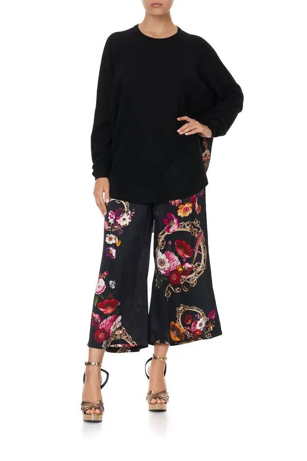 Women Knitwear Camilla Silk Back Curved Hem Mirror Mirror