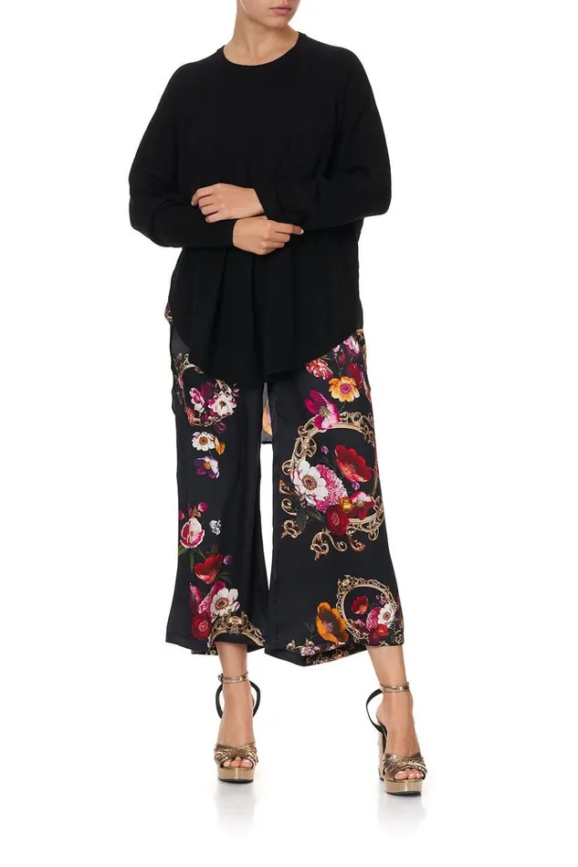 Women Knitwear Camilla Silk Back Curved Hem Mirror Mirror