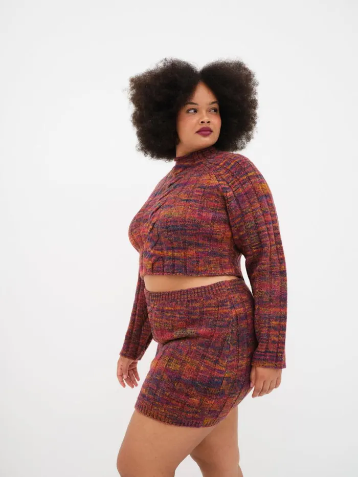 Women Knitwear For Love and Lemons Ruby Mini Skirt Brown Women Knitwear For Love and Lemons Ruby Mini Skirt Brown