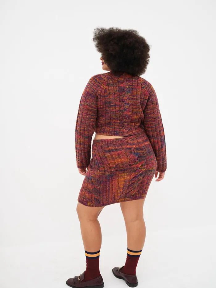 Women Knitwear For Love and Lemons Ruby Mini Skirt Brown Women Knitwear For Love and Lemons Ruby Mini Skirt Brown
