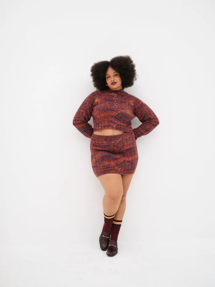 Women Knitwear For Love and Lemons Ruby Mini Skirt Brown Women Knitwear For Love and Lemons Ruby Mini Skirt Brown