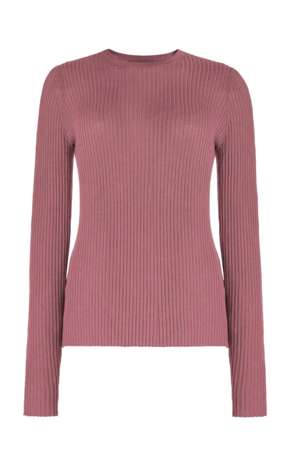 Women Knitwear Gabriela Hearst Browning Knit Sweater In Rose Quartz Cashmere Silk