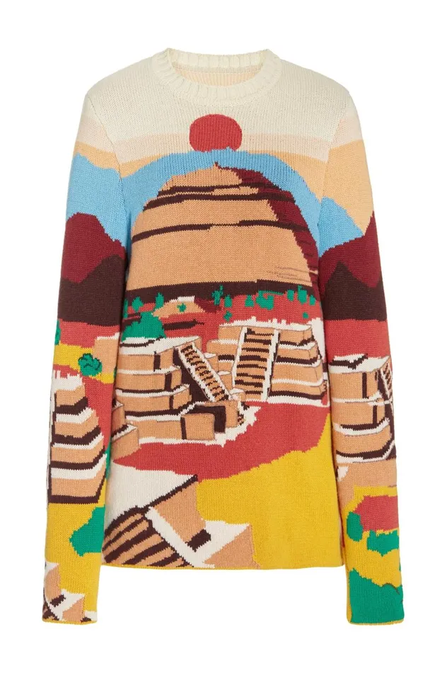 Women Knitwear Gabriela Hearst Ines Knit Sweater In Teotihuan Cashmere