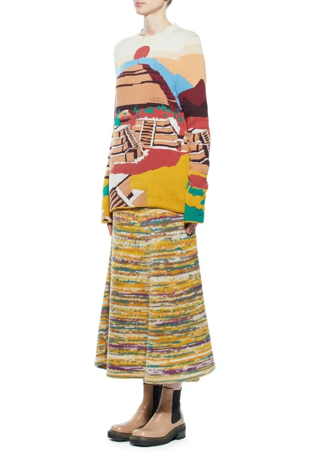 Women Knitwear Gabriela Hearst Ines Knit Sweater In Teotihuan Cashmere