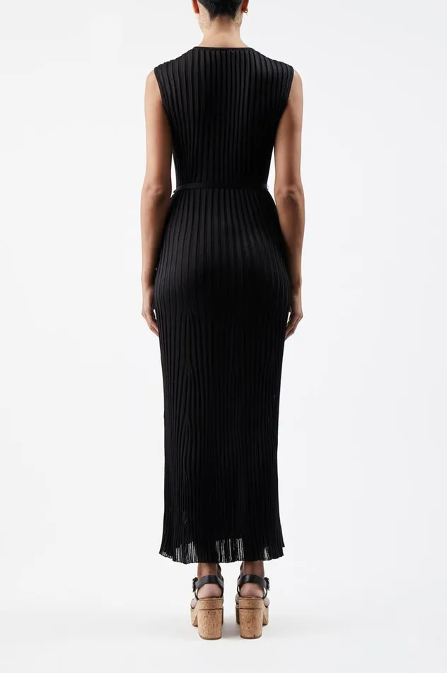 Women Knitwear Gabriela Hearst Meier Knit Dress In Black Silk