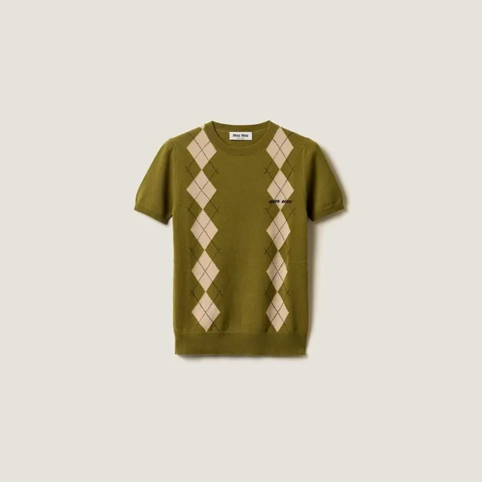 Women Knitwear Miu Miu Cashmere Sweater Fern