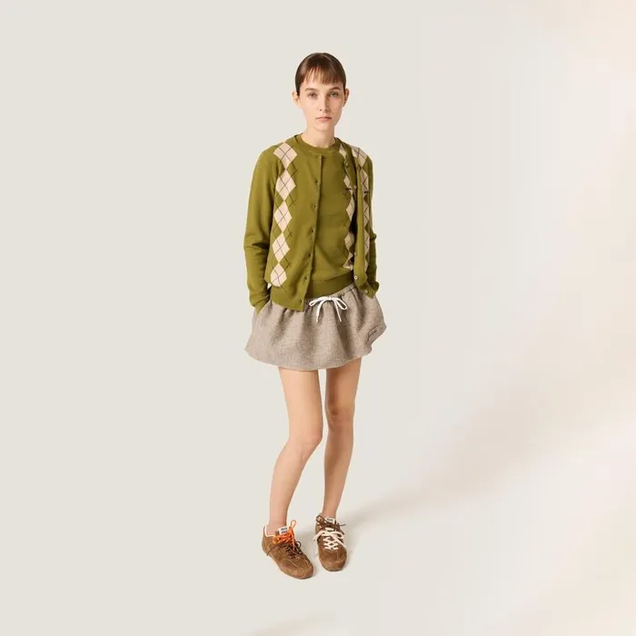 Women Knitwear Miu Miu Cashmere Sweater Fern Women Knitwear Miu Miu Cashmere Sweater Fern