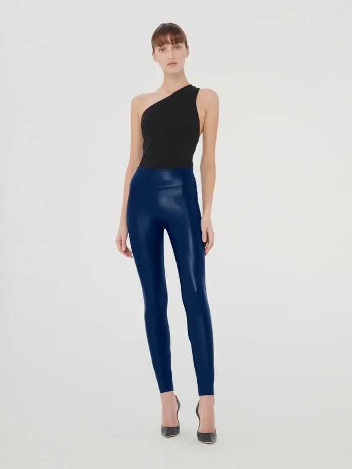Women Leggings and Bikers Wolford Edie Forming Leggings Navy