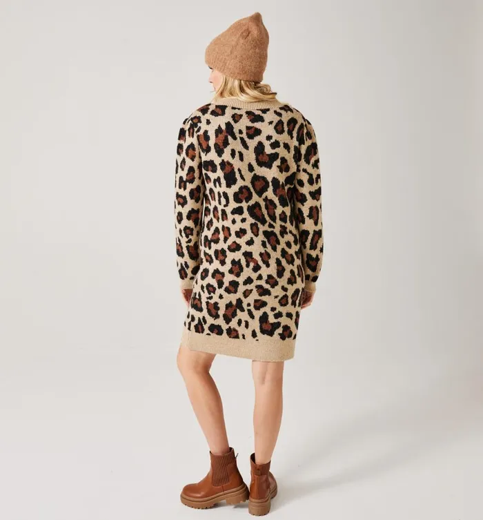 Women Leopard Pattern Jumper Dress 8211 Multicolour Print Promod Dresses Women Leopard Pattern Jumper Dress 8211 Multicolour Print Promod Dresses