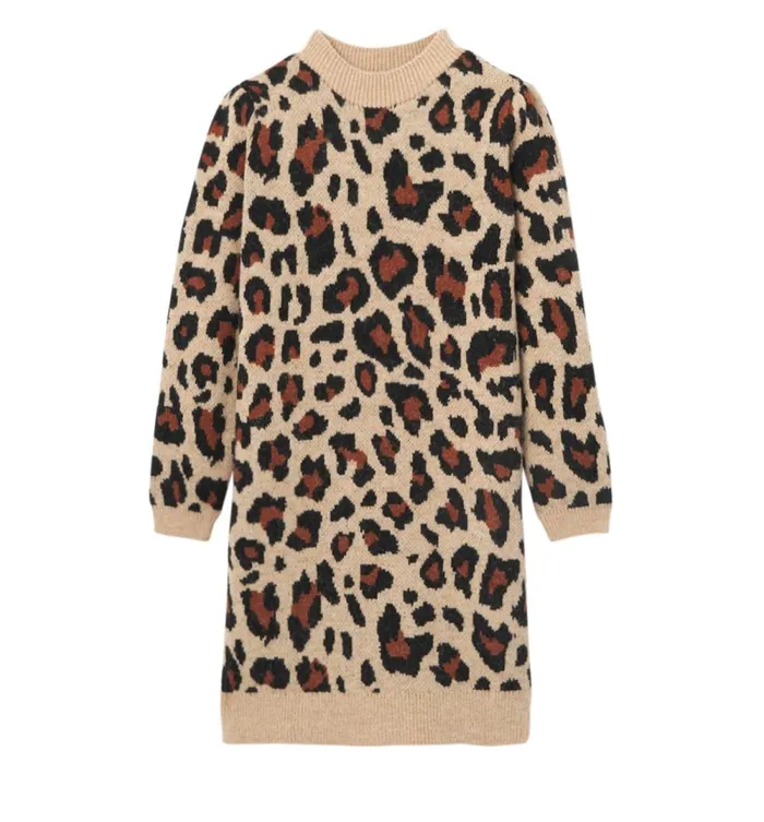 Women Leopard Pattern Jumper Dress 8211 Multicolour Print Promod Dresses Women Leopard Pattern Jumper Dress 8211 Multicolour Print Promod Dresses