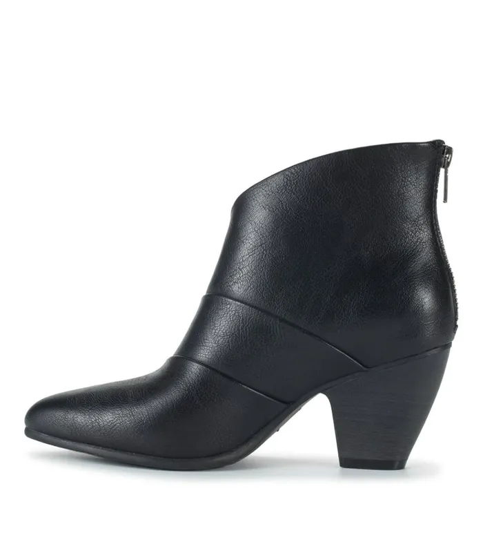 Women Liberty Block Heel Bootie Black Baretraps Booties