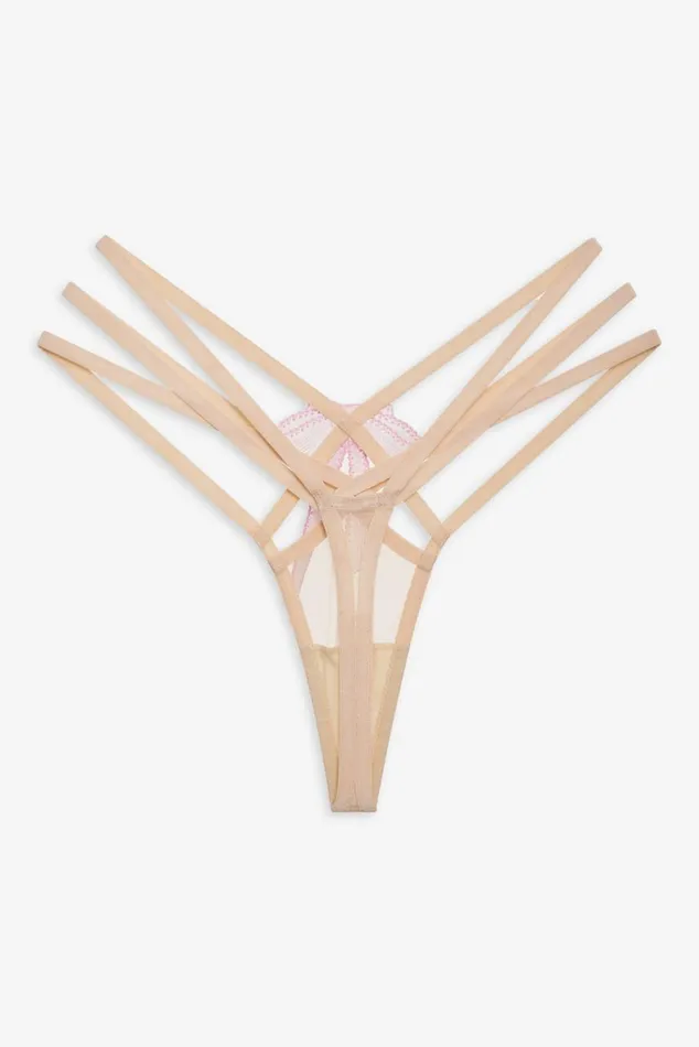 Women Lingerie For Love and Lemons Akeria Thong Panty Pink Women Lingerie For Love and Lemons Akeria Thong Panty Pink