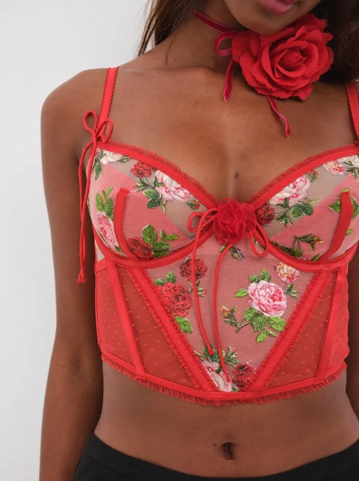 Women Lingerie For Love and Lemons Anika Bustier Red Women Lingerie For Love and Lemons Anika Bustier Red
