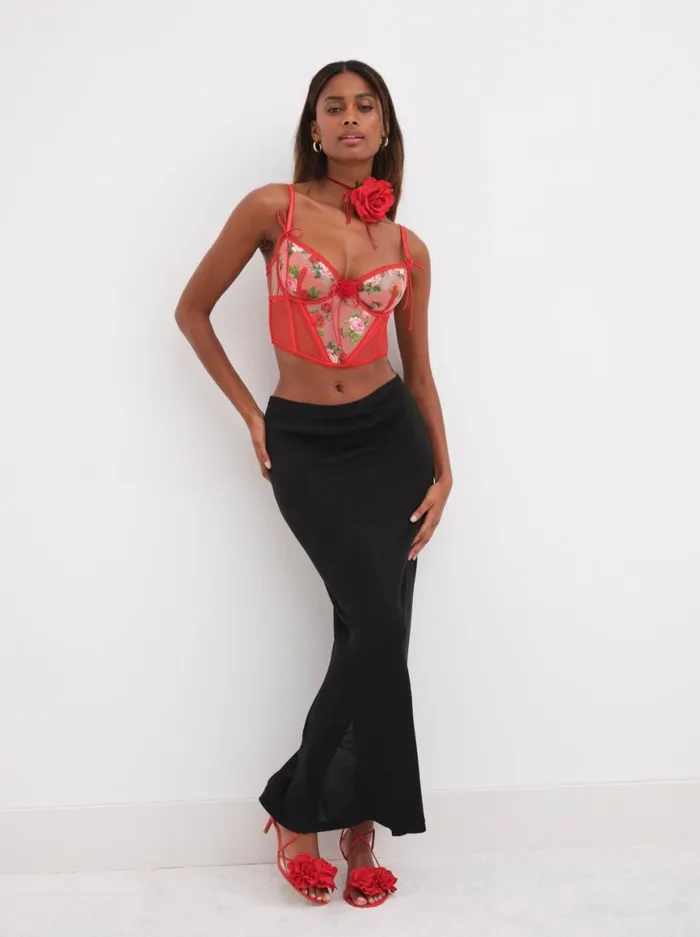 Women Lingerie For Love and Lemons Anika Bustier Red Women Lingerie For Love and Lemons Anika Bustier Red