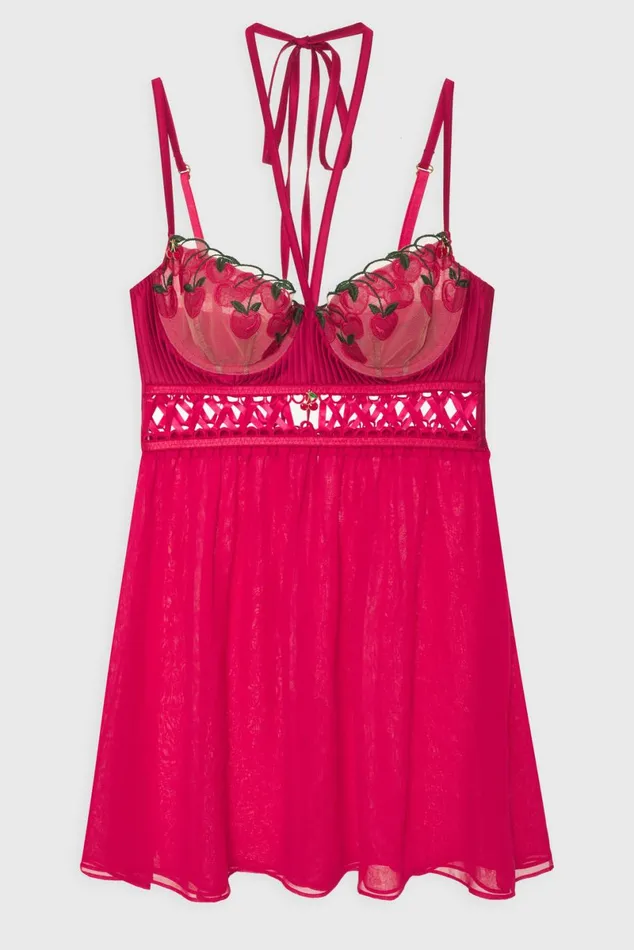 Women Lingerie For Love and Lemons Cherie Slip Dress Red Women Lingerie For Love and Lemons Cherie Slip Dress Red