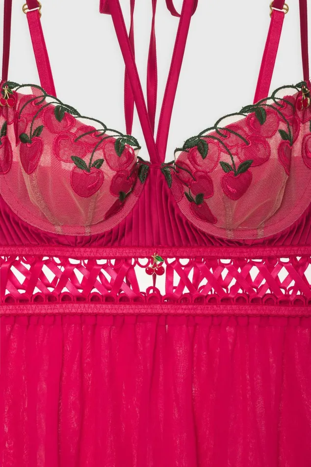 Women Lingerie For Love and Lemons Cherie Slip Dress Red Women Lingerie For Love and Lemons Cherie Slip Dress Red
