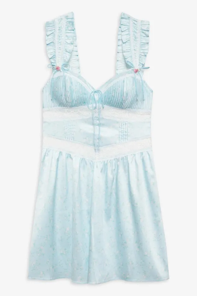 Women Lingerie For Love and Lemons Ellery Slip Dress Blue Women Lingerie For Love and Lemons Ellery Slip Dress Blue
