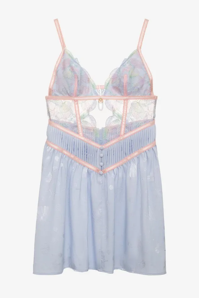 Women Lingerie For Love and Lemons High Tide Slip Dress Blue Women Lingerie For Love and Lemons High Tide Slip Dress Blue