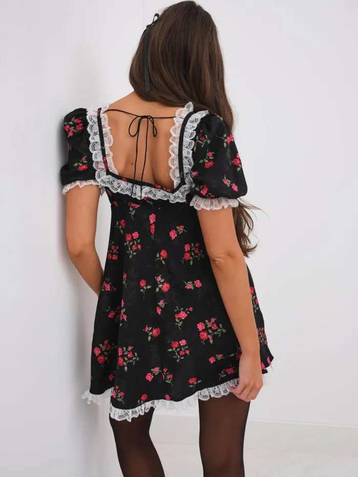 Women Lingerie For Love and Lemons Kristen Slip Dress Black Women Lingerie For Love and Lemons Kristen Slip Dress Black