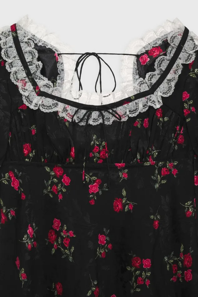 Women Lingerie For Love and Lemons Kristen Slip Dress Black Women Lingerie For Love and Lemons Kristen Slip Dress Black