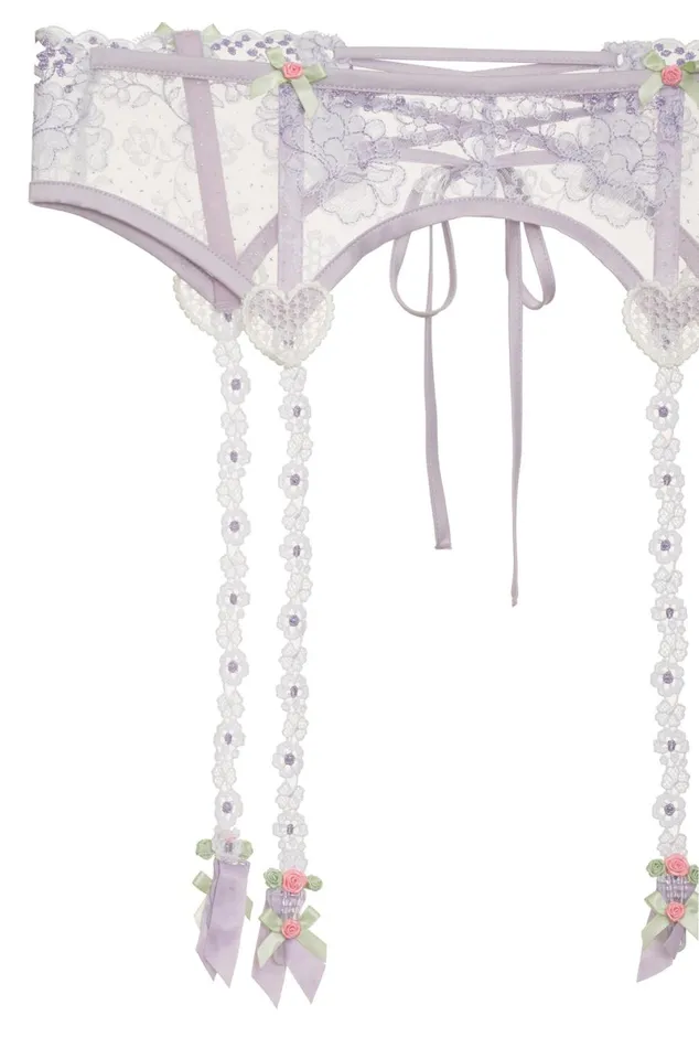 Women Lingerie For Love and Lemons Margaux Garter Belt Purple Women Lingerie For Love and Lemons Margaux Garter Belt Purple