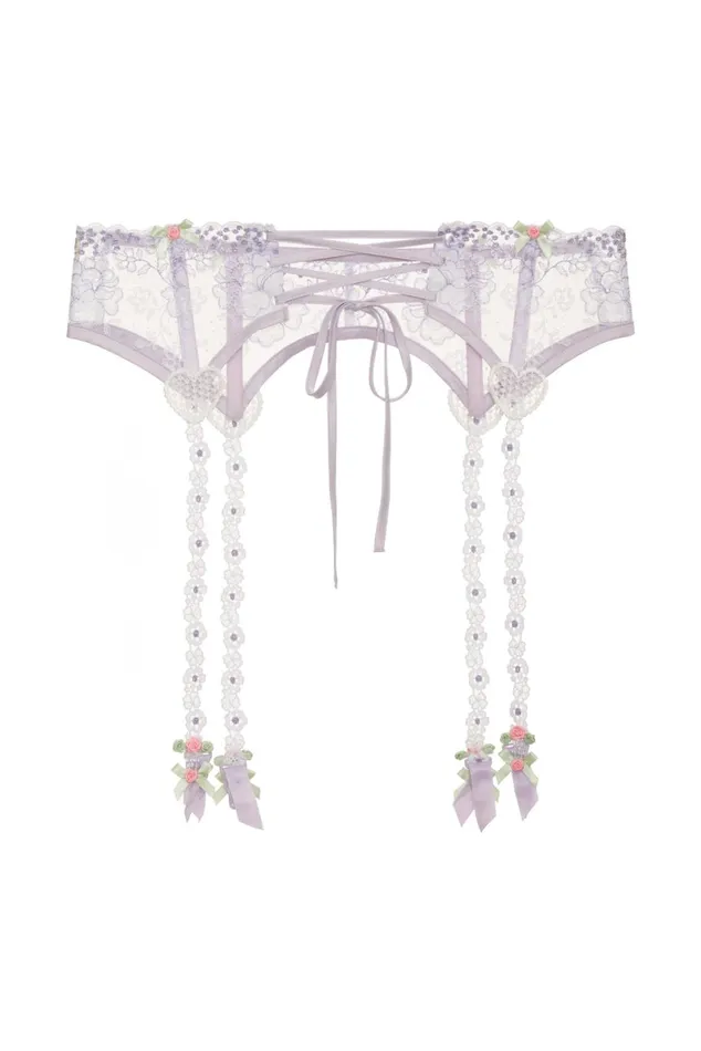 Women Lingerie For Love and Lemons Margaux Garter Belt Purple Women Lingerie For Love and Lemons Margaux Garter Belt Purple