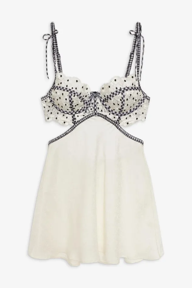 Women Lingerie For Love and Lemons Odette Slip Dress White