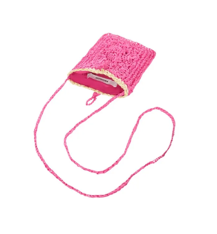 Women Little Raffia Handbag 8211 Pink Promod Bags Women Little Raffia Handbag 8211 Pink Promod Bags