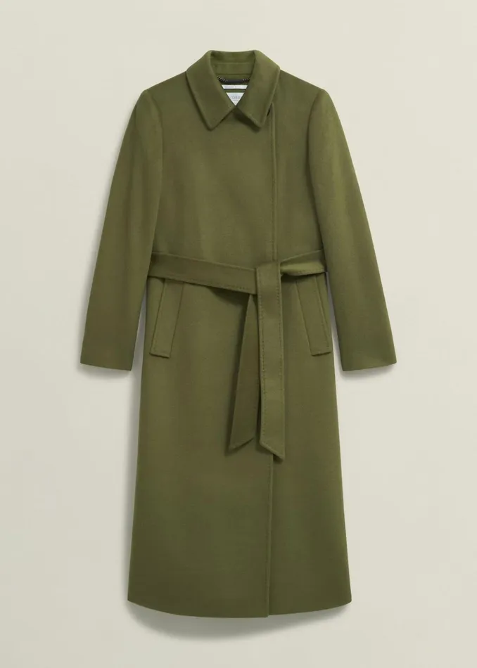 Women Livia Wool Coat Kelp Green Hobbs Coats and Jackets