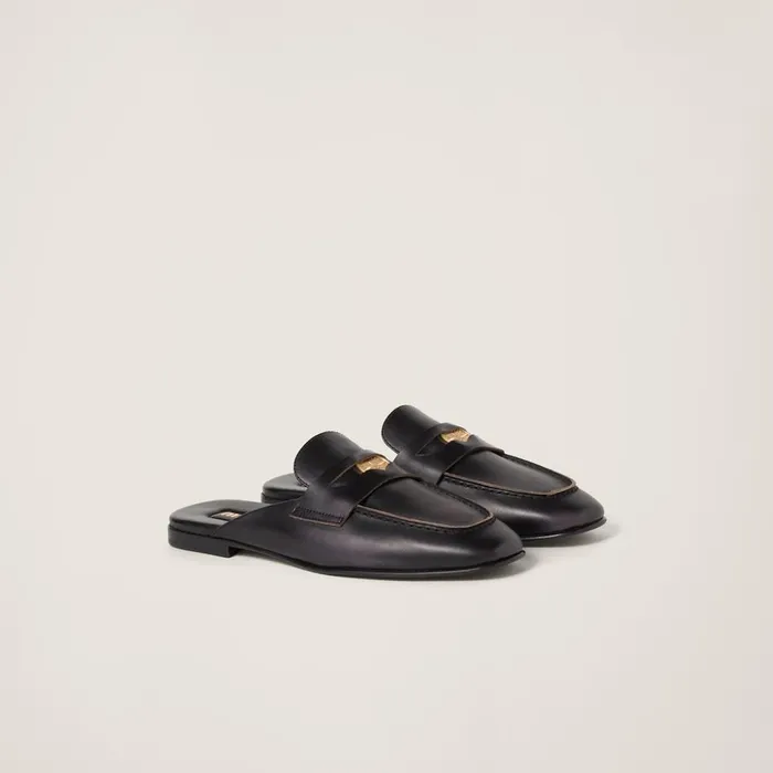 Women Loafers And LaceUps Miu Miu Black