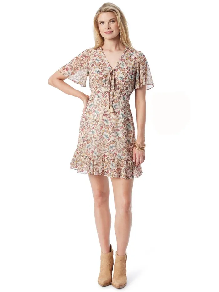 Women Lottie Dress In Cartoon Florals Jessica Simpson Dresses
